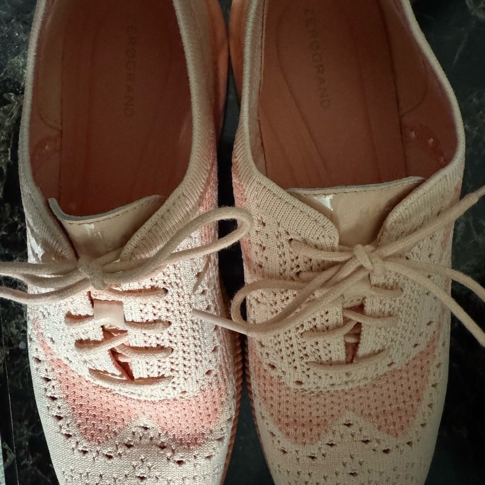 Cole Haan Women's Pink and Cream Flats